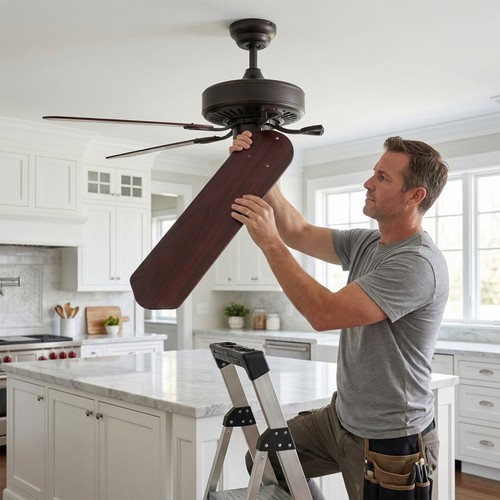 Wooden fan replacement - replacement, ceiling