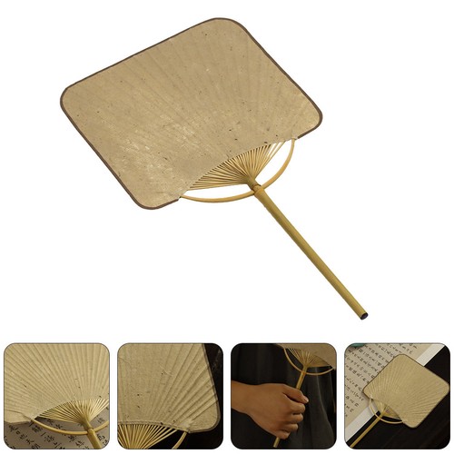 Retro bamboo handle paper - retro,