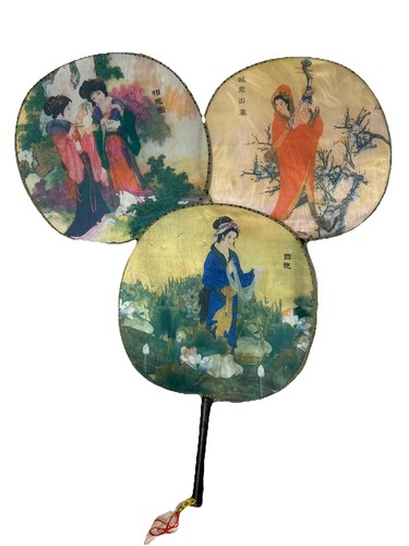 Set vintage silk paddle - 3,