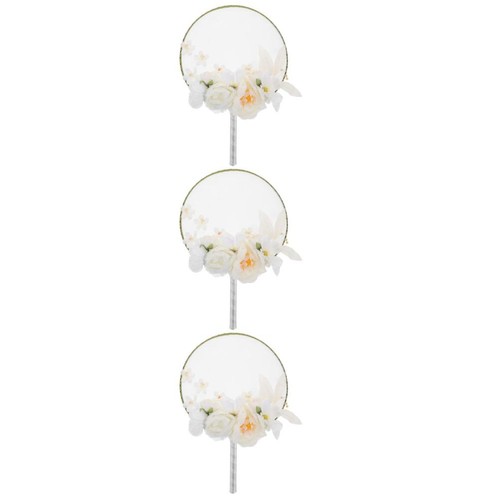 Set white embroidered - set, 3