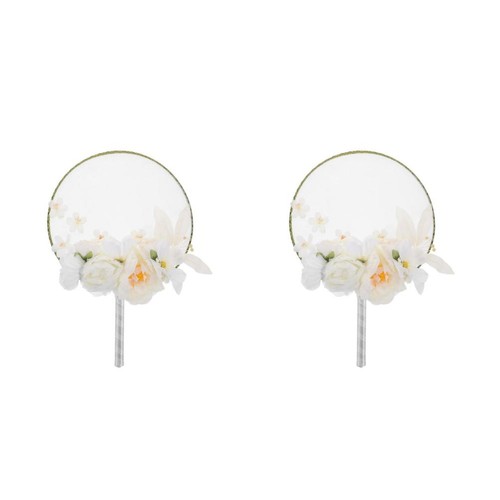 Floral embroidered chinese fan - floral,
